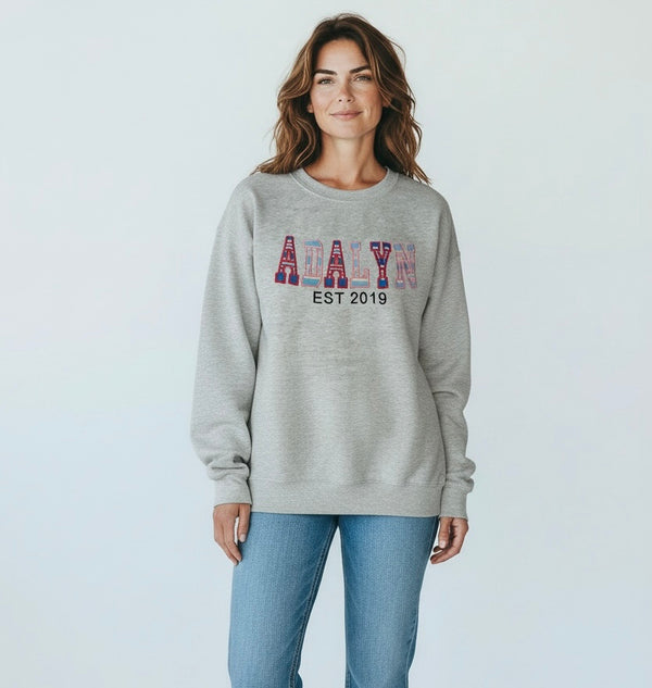 Custom Name Keepsake Sweatshirt – Baby Clothes to Mom Sweatshirt