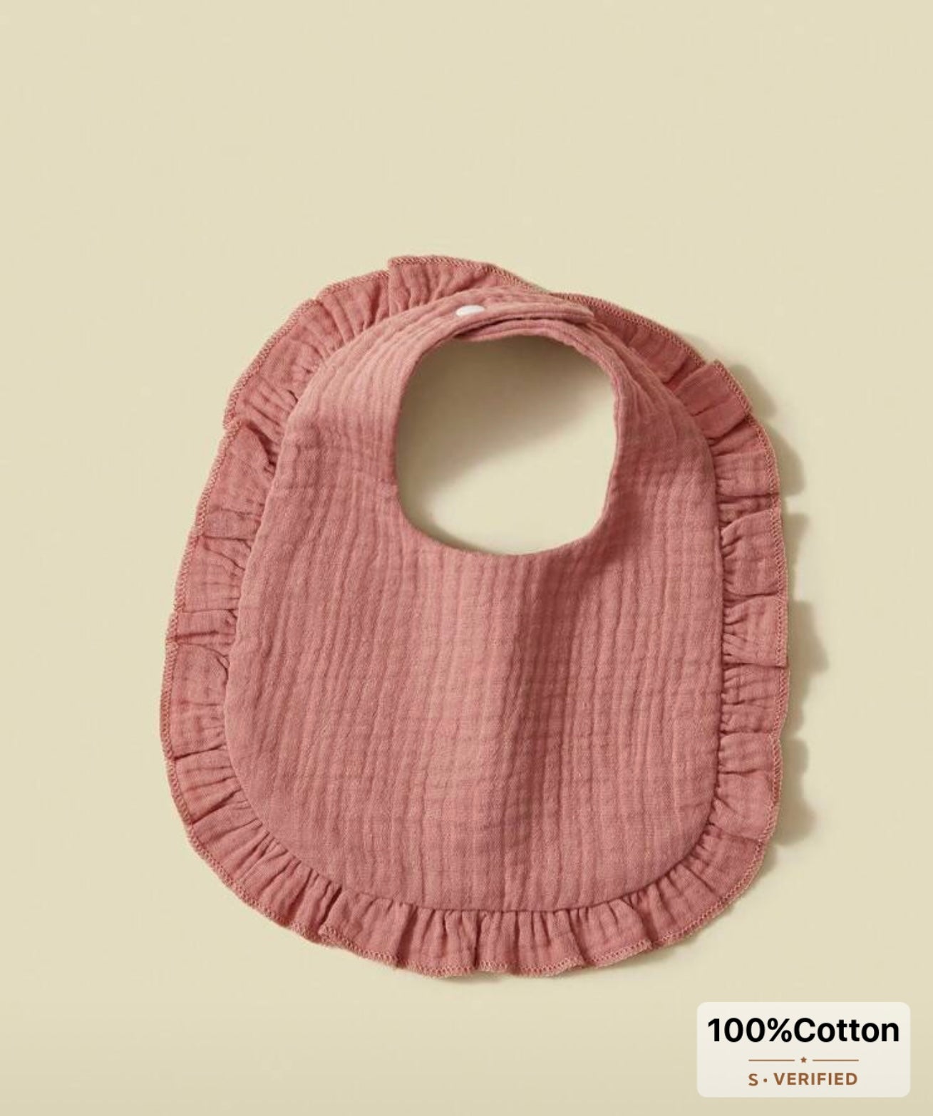 Personalized Baby Bib – 100% Cotton Muslin | Custom Embroidered Name Bib