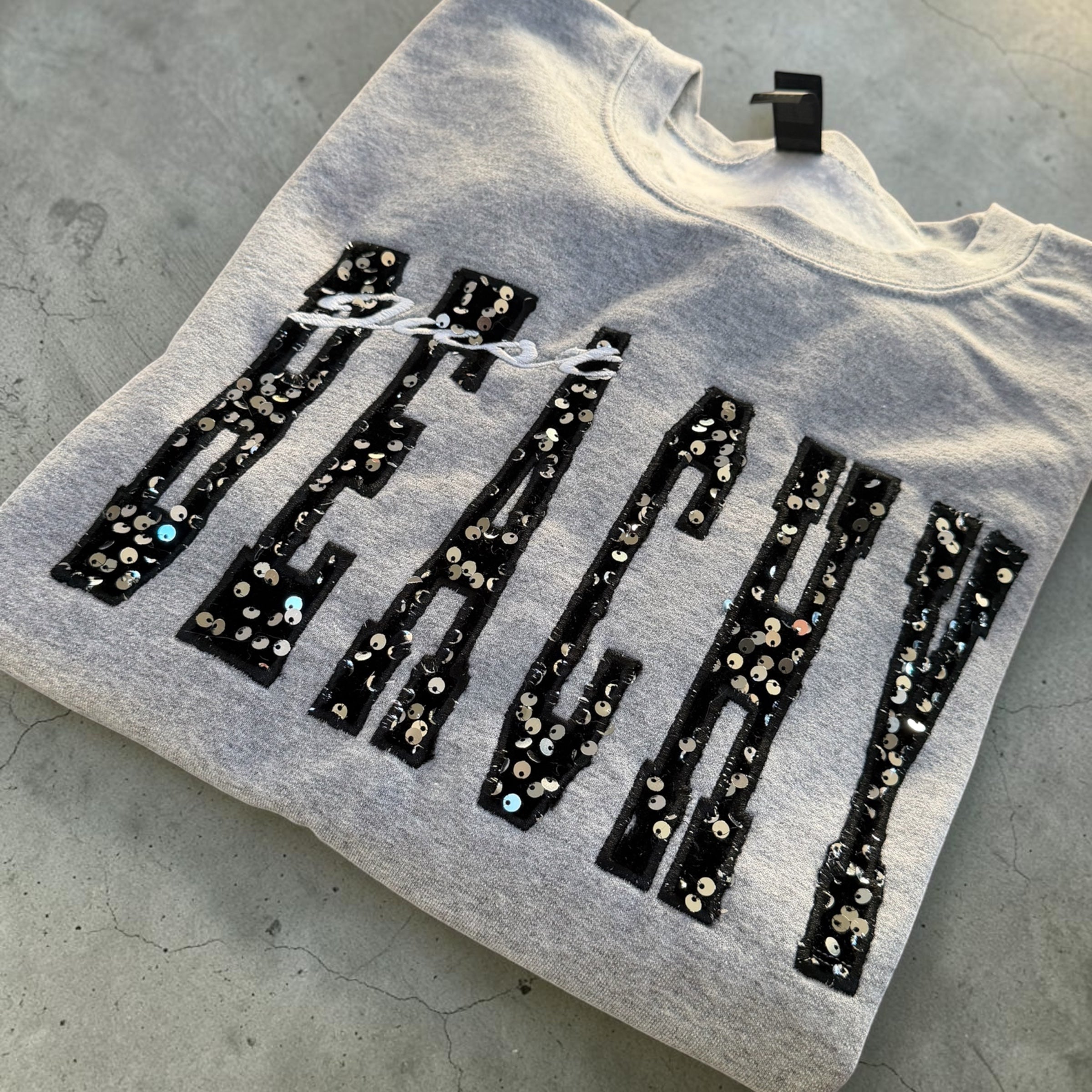 Beachy Personalized Appliqué Sweatshirt – Custom Embroidered Crewneck