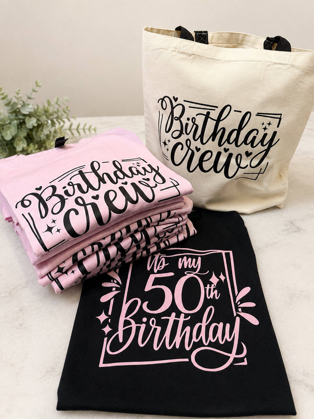Birthday Crew Shirts | Custom Matching Birthday Party T-Shirts | Personalized Group Shirts