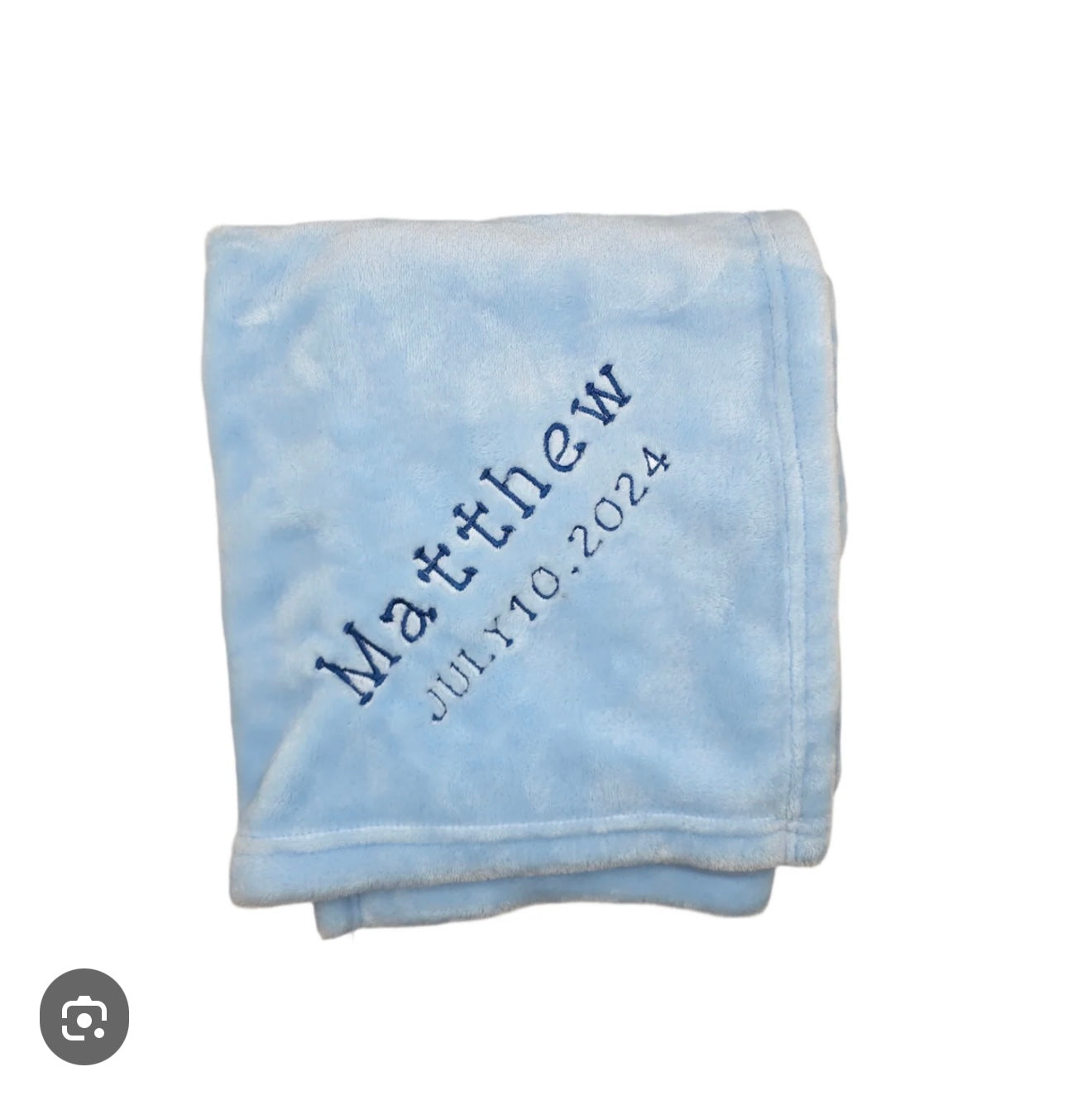 “Personalized Mink-Touch Luxury Baby Blanket with Embroidery”