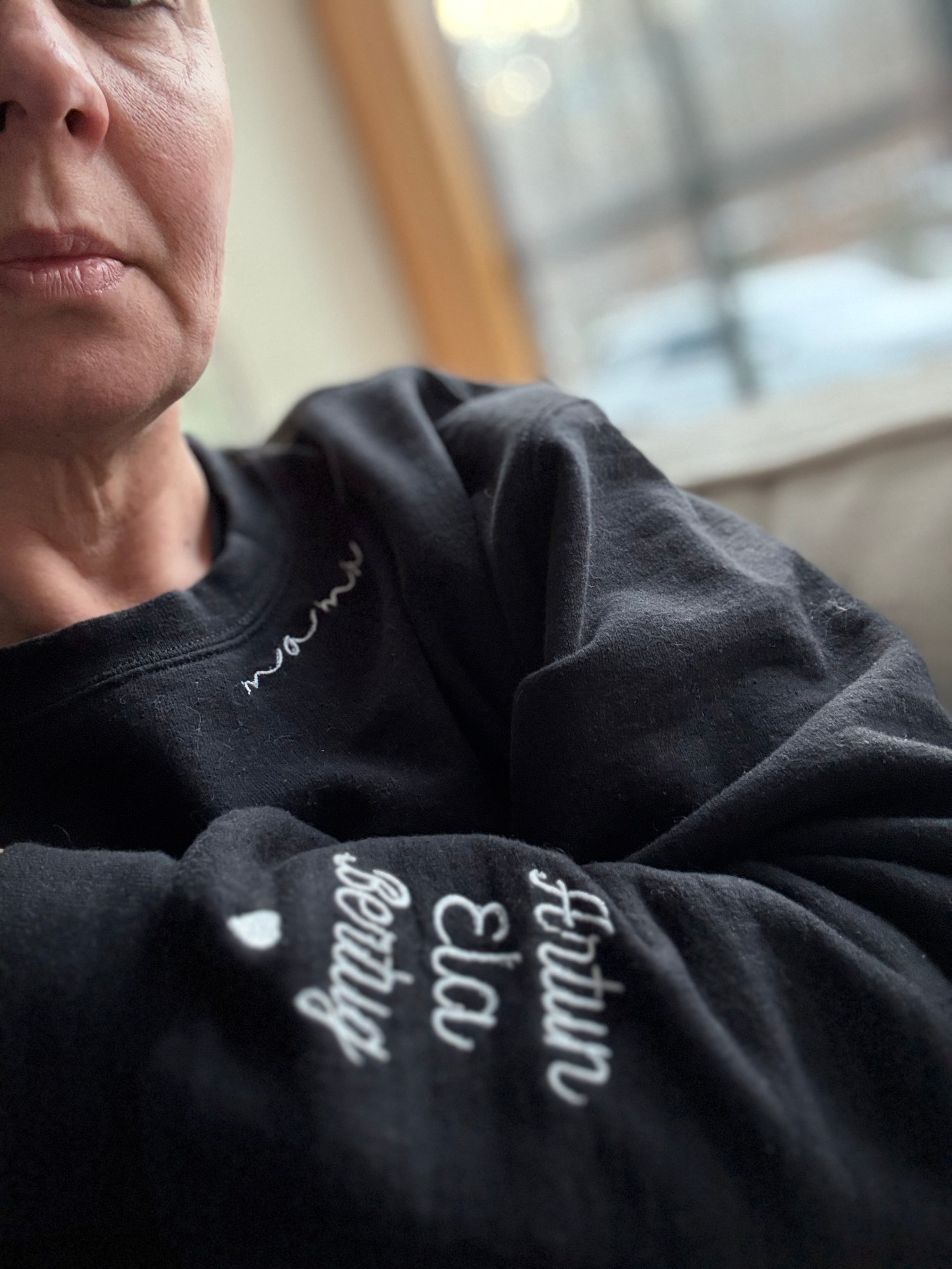 Custom Embroidery Crewneck Sweatshirt, Personalized  Unisex Sweatshirt – Made to Order