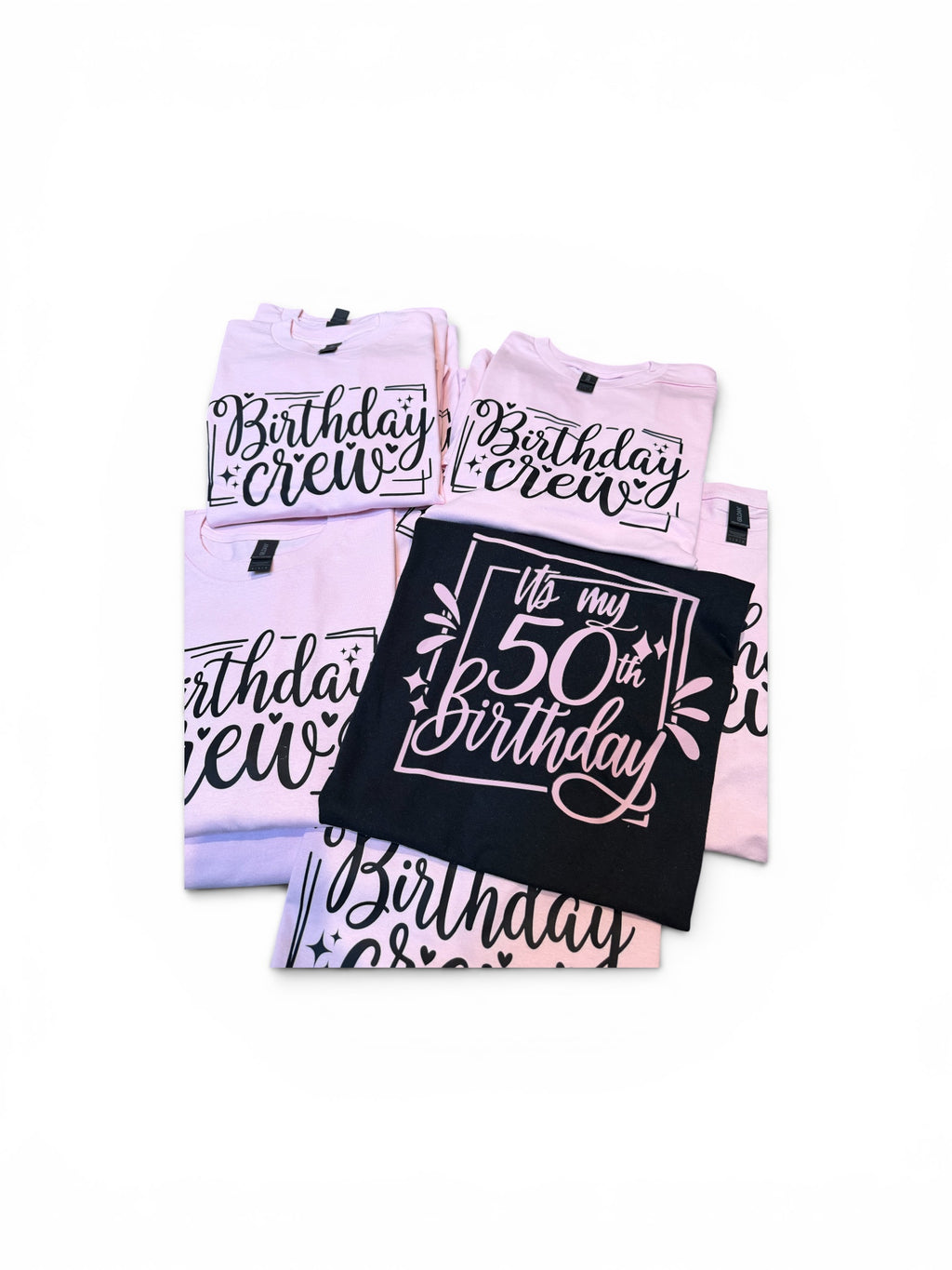 Birthday Crew Shirts | Custom Matching Birthday Party T-Shirts | Personalized Group Shirts