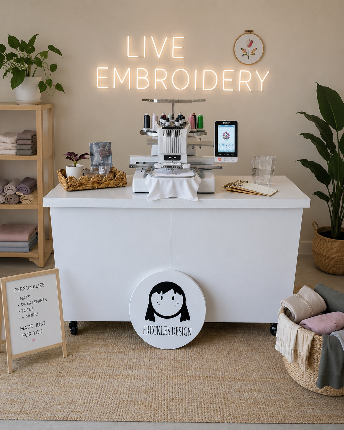 Live Embroidery Event Booking