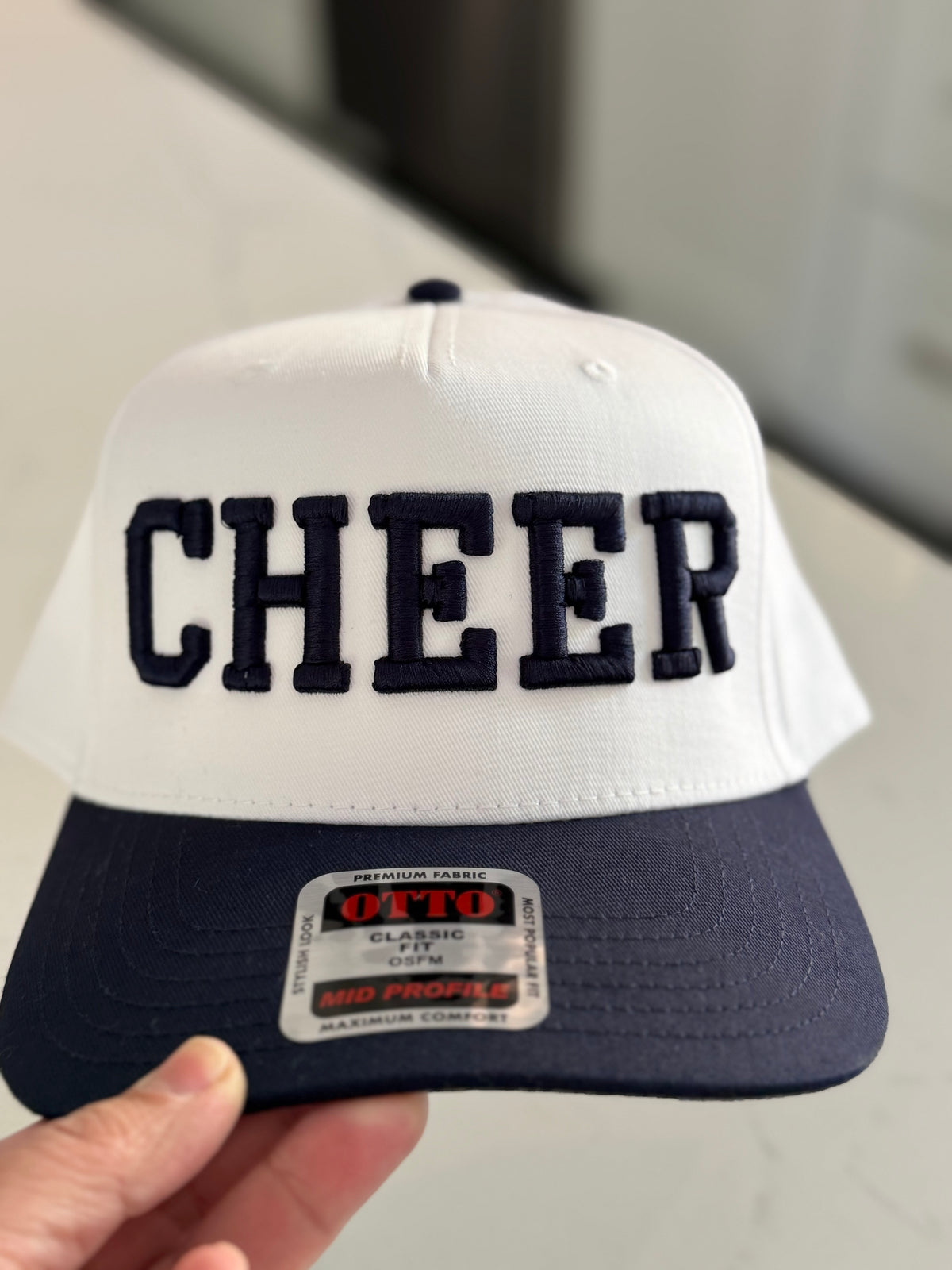 Custom CHEER 3D Puff Embroidered Hat | Personalized Cheerleading Cap