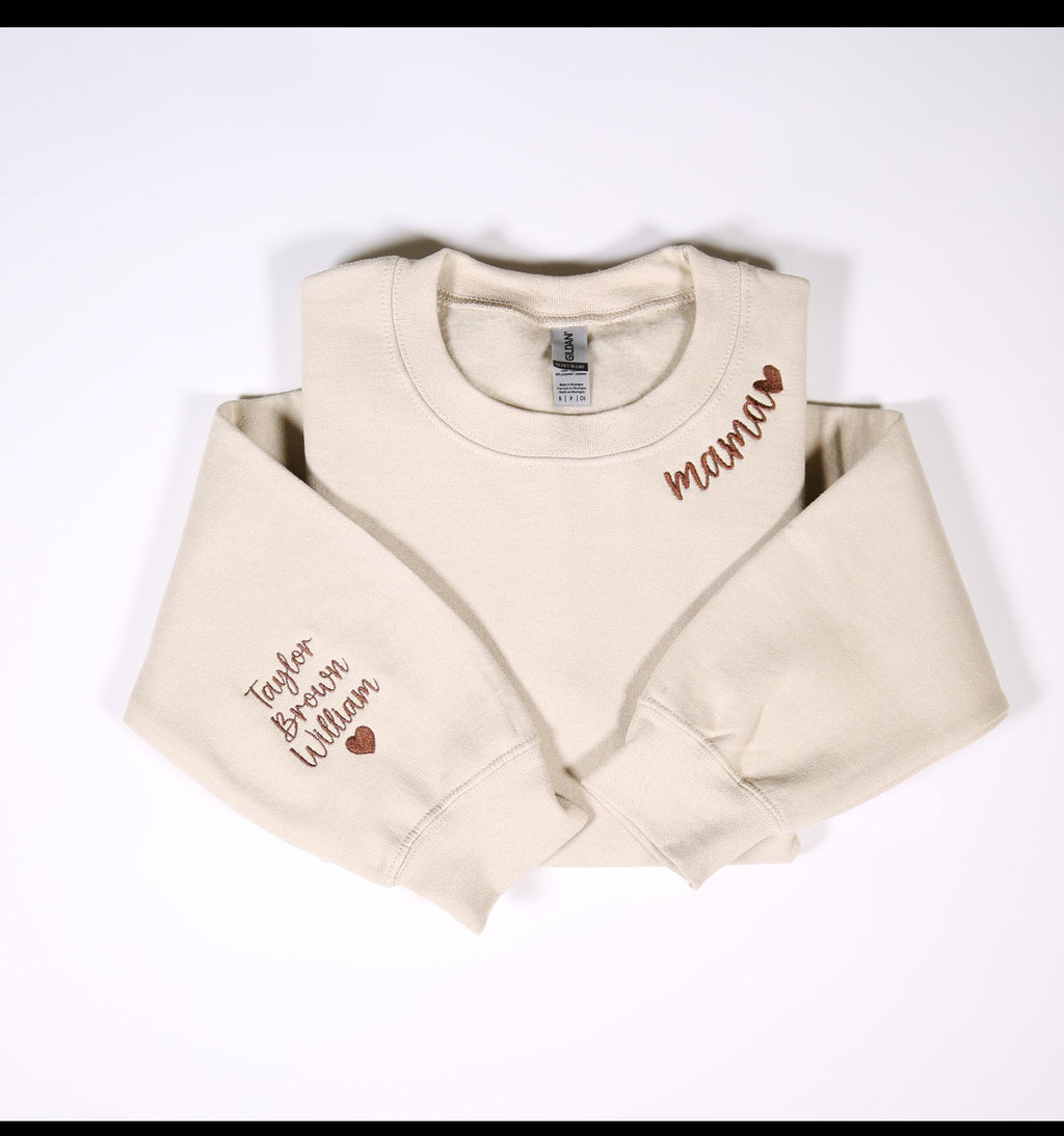 Custom Embroidery Crewneck Sweatshirt, Personalized  Unisex Sweatshirt – Made to Order