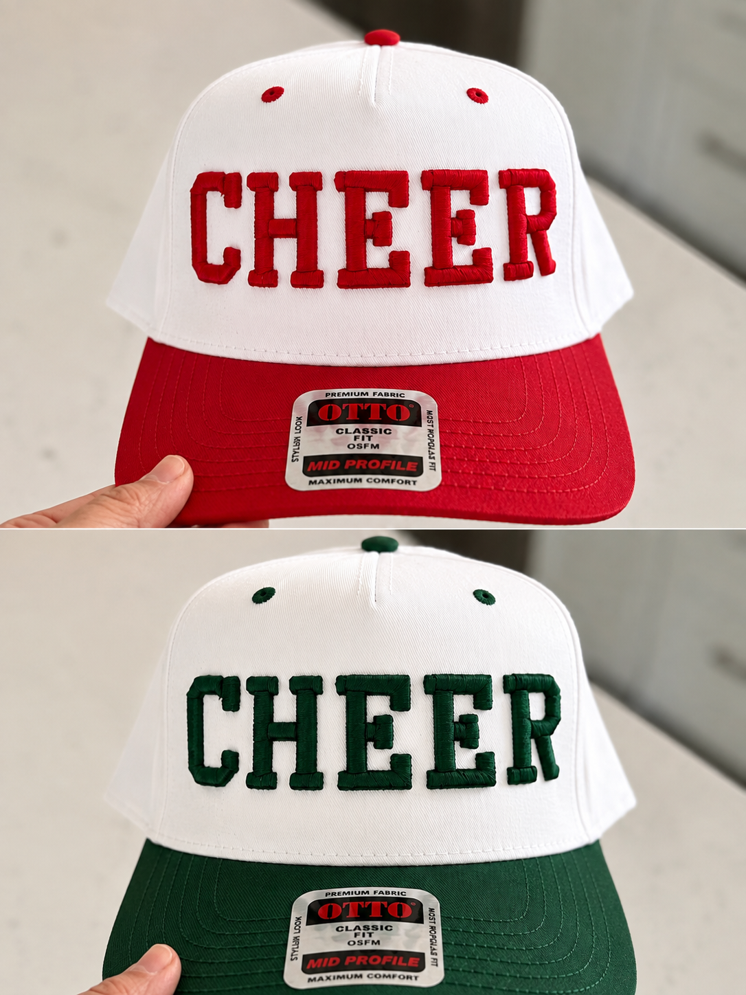 Custom CHEER 3D Puff Embroidered Hat | Personalized Cheerleading Cap