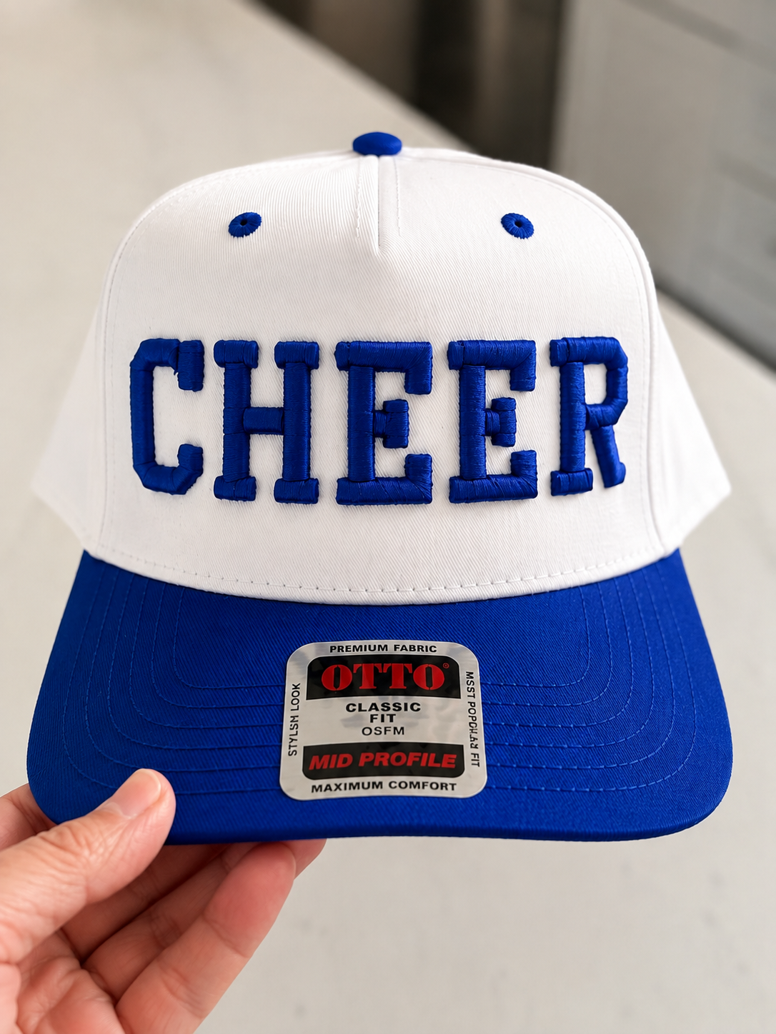 Custom CHEER 3D Puff Embroidered Hat | Personalized Cheerleading Cap