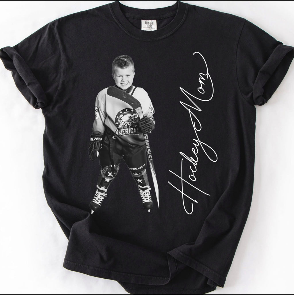 Custom Fan Photo T-Shirt | Personalized Sports Fan Tee with Picture & Name