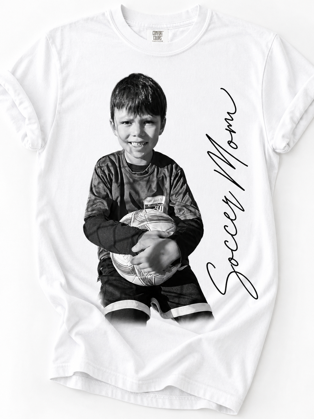 Custom Fan Photo T-Shirt | Personalized Sports Fan Tee with Picture & Name