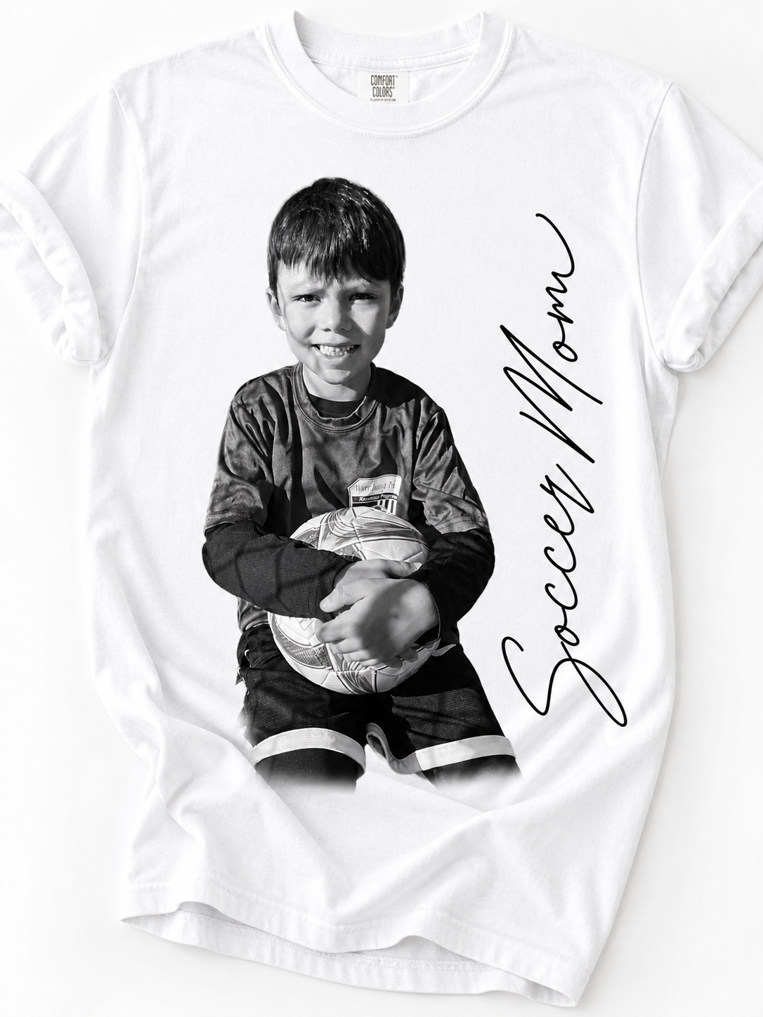 Custom Fan Photo T-Shirt | Personalized Sports Fan Tee with Picture & Name