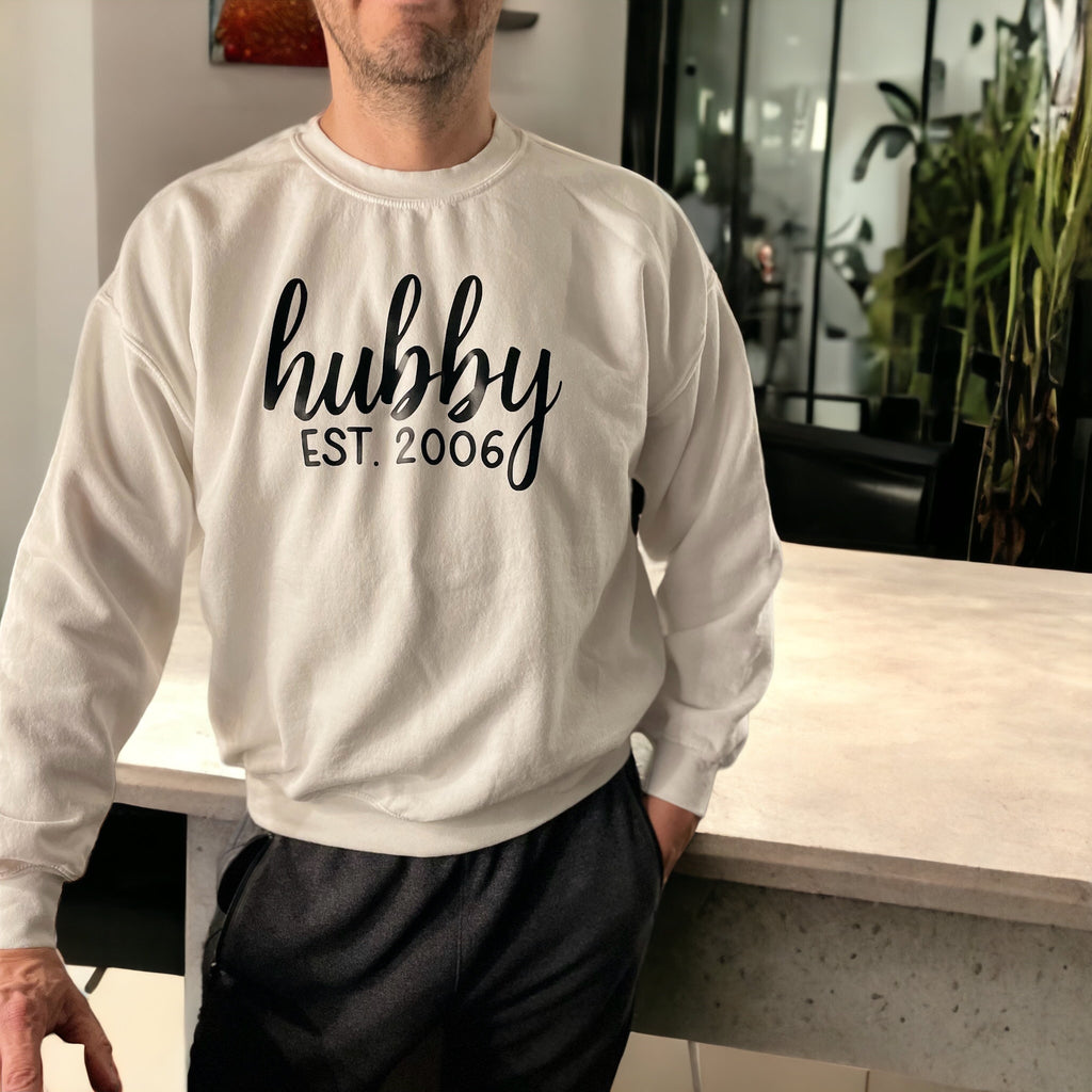 Custom DTF Printed Sweatshirt | Personalized Text Sweatshirt | Custom Name, Quote, Business Logo