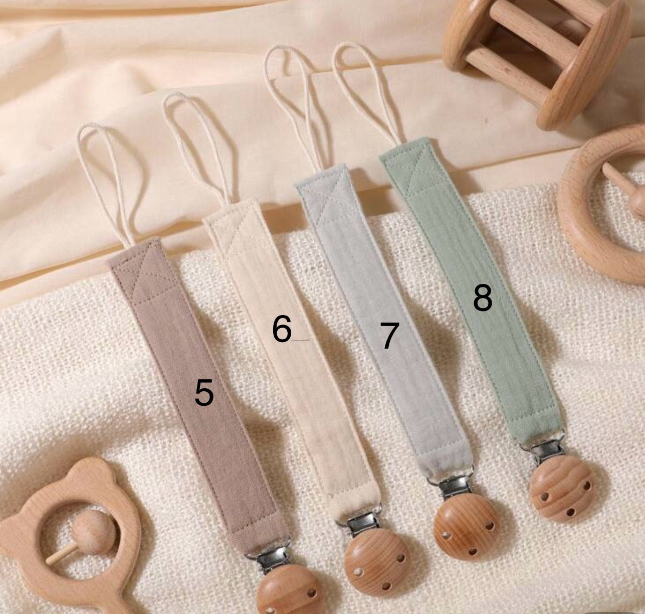 Personalized Pacifier Holder, Baby Gift, Custom Made Newborn Gift