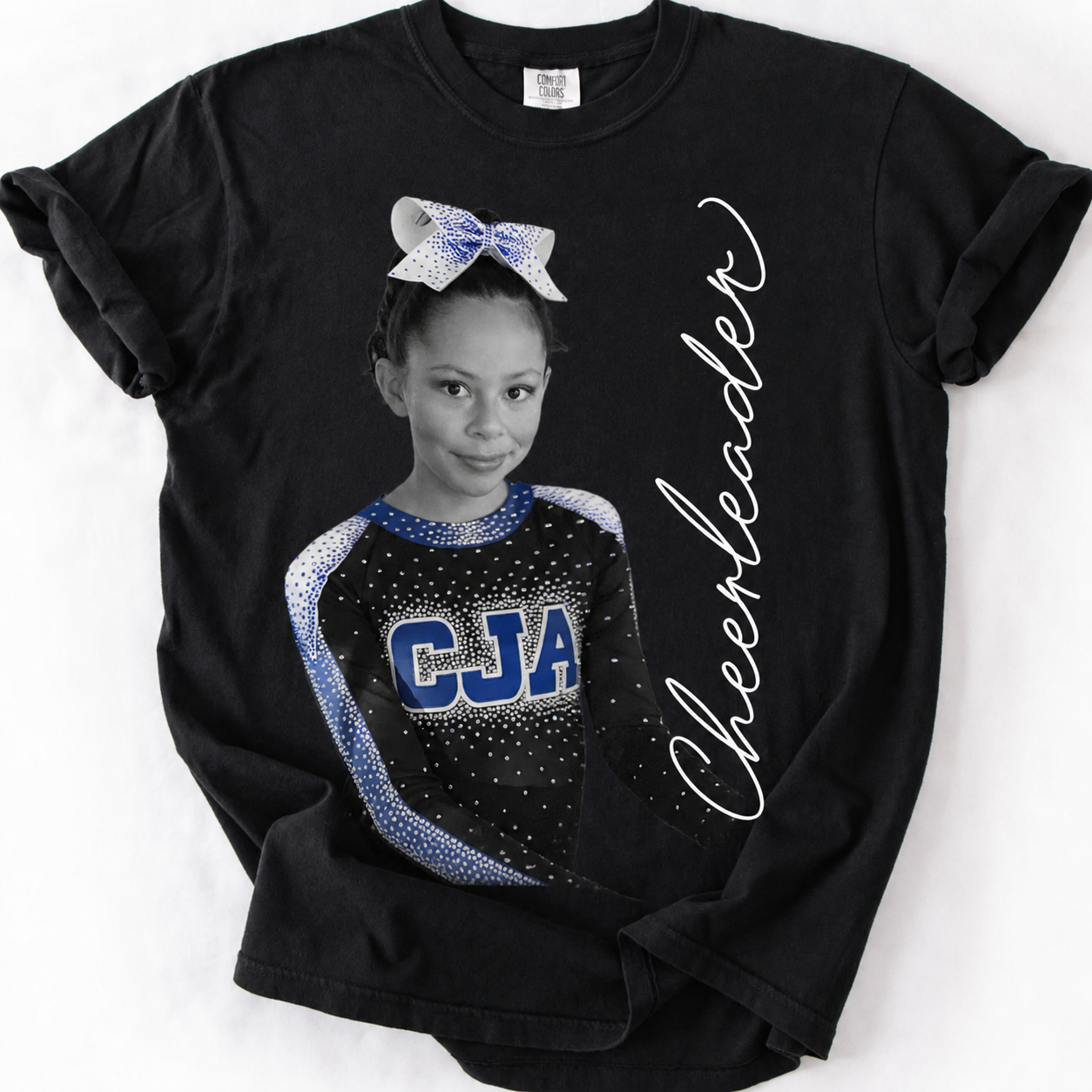 Custom Fan Photo T-Shirt | Personalized Sports Fan Tee with Picture & Name