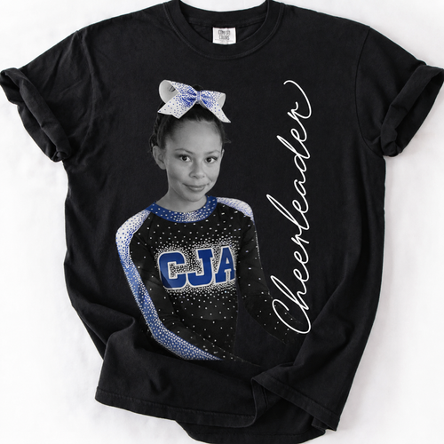 Custom Fan Photo T-Shirt | Personalized Sports Fan Tee with Picture & Name