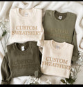 Custom Embroidery Crewneck Sweatshirt, Personalized  Unisex Sweatshirt – Made to Order