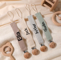 Personalized Pacifier Holder, Baby Gift, Custom Made Newborn Gift