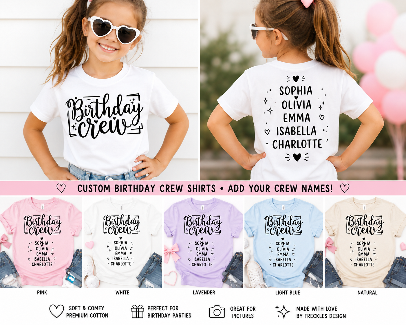 Birthday Crew Kids T-Shirt