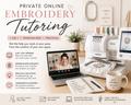 Private Online Embroidery Tutoring – 1-on-1