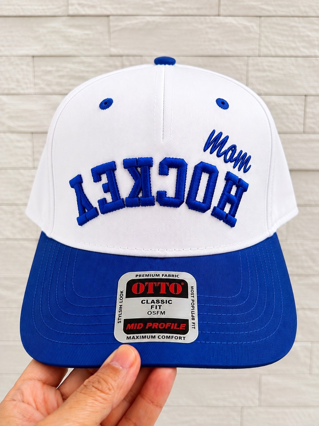 Custom Hockey 3D Puff Embroidered Hat | Personalized Cheerleading Cap