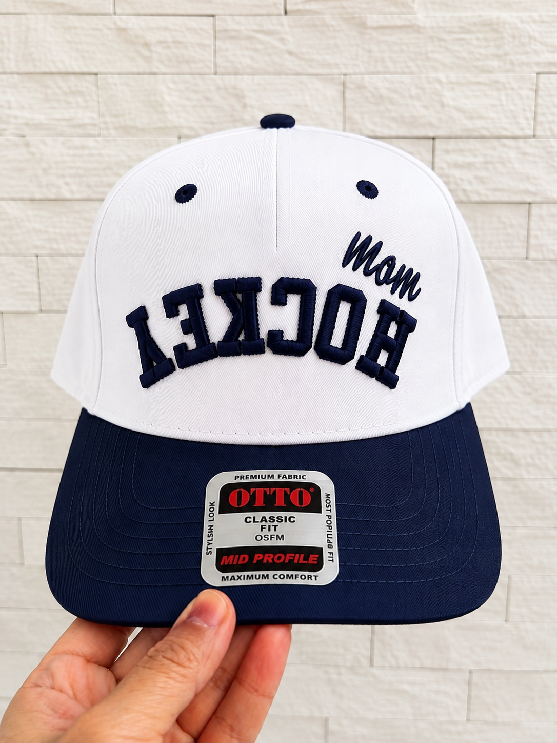 Custom Hockey 3D Puff Embroidered Hat | Personalized Cheerleading Cap
